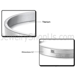 Tatanium "Endless Love" Paar Armbanden Met Strass Steentjes C870