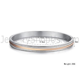 Tatanium Roségouden En Zwarte Armbanden Voor Koppels C869
