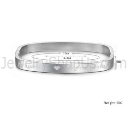 Tatanium Vierkante "Foreverlove" Armbanden Voor Koppels C865