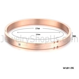 Tatanium Paar Armbanden Met Strass Steentjes (Zwart, Roségoud) C731