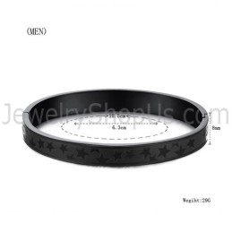 Tatanium Black Stars Koppel Armbanden C863