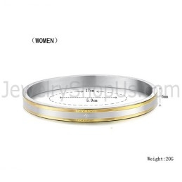 Tatanium Zwart En Goud "True Love Forever" Koppel Armbanden Met Strass Steentjes C875