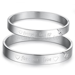 Tatanium Sweetheart "Forever Love" Koppelarmbanden Met Strass Steentjes C847
