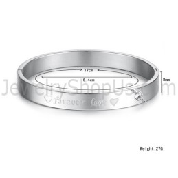 Tatanium Sweetheart "Forever Love" Koppelarmbanden Met Strass Steentjes C847