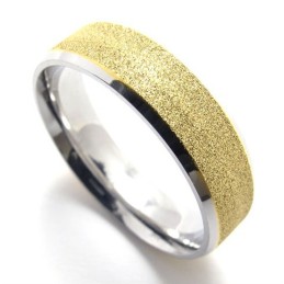 Gekleurde Parel Titanium Ring