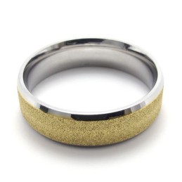 Gekleurde Parel Titanium Ring