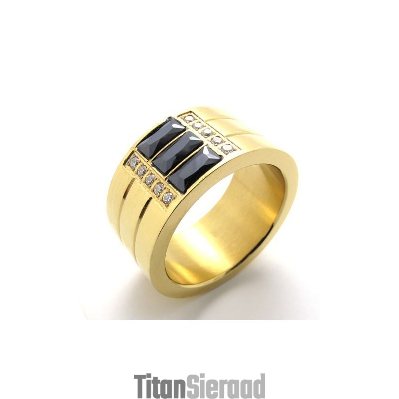 Gouden Titanium Ring Gouden Titanium Ring