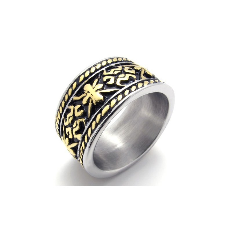 Gouden Vintage Titanium Ring