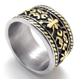 Gouden Vintage Titanium Ring