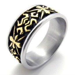 Gouden Vintage Titanium Ring