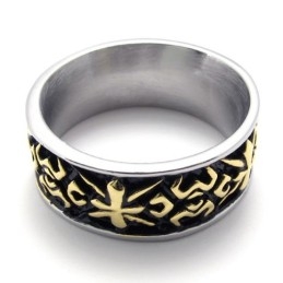 Gouden Vintage Titanium Ring