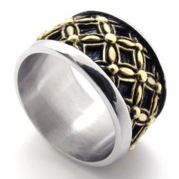 Gekleurde Vintage Titanium Ring