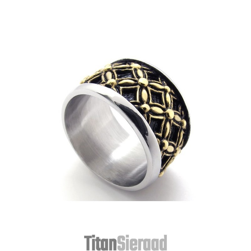Gekleurde Vintage Titanium Ring