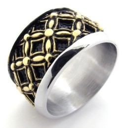 Gekleurde Vintage Titanium Ring