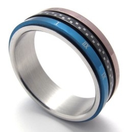 Gekleurde Titanium Ring