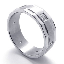 Diamanten Titanium Ring