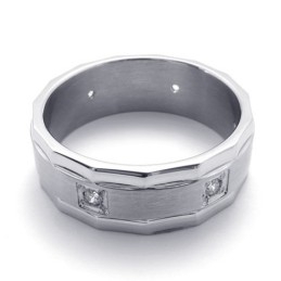 Diamanten Titanium Ring