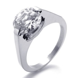 Diamanten Titanium Ring