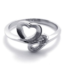 Diamanten Dames Titanium Ring
