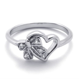 Diamanten Titanium Ring Voor Vrouwen