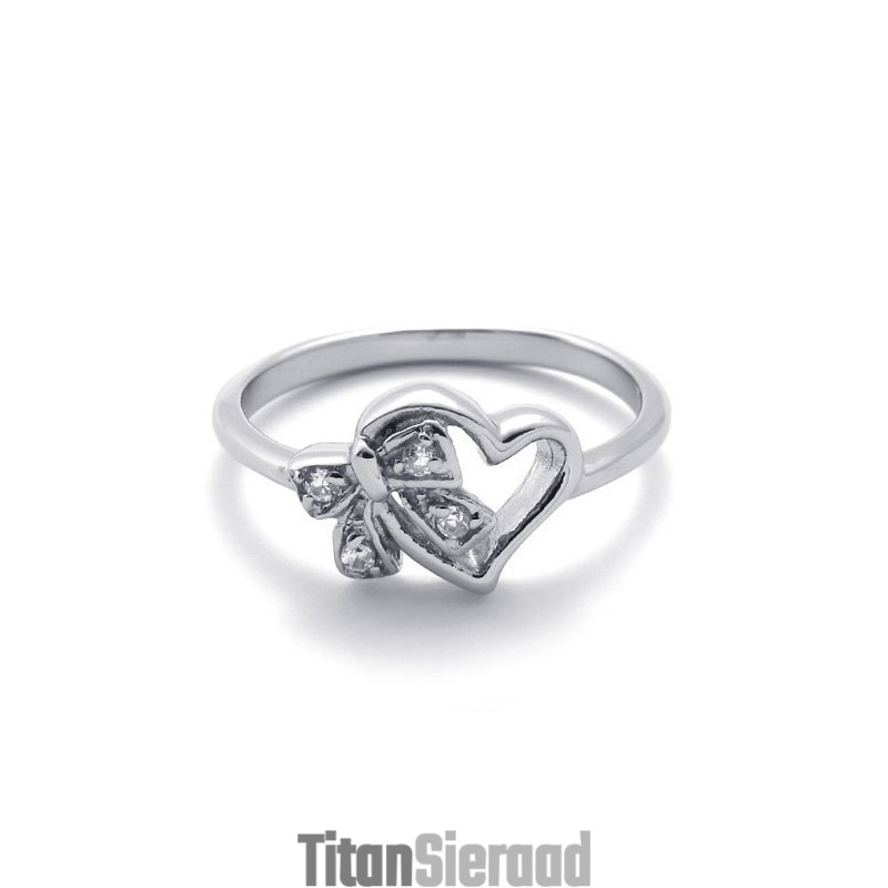 Diamanten Titanium Ring Voor Vrouwen