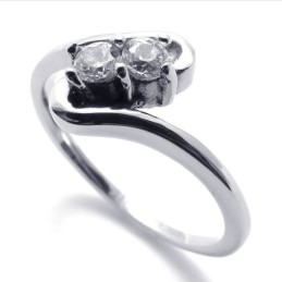 Diamanten Dames Titanium Ring