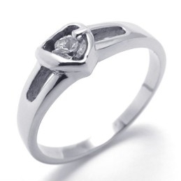 Diamanten Titanium Ring Voor Vrouwen