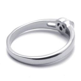Diamanten Titanium Ring Voor Vrouwen