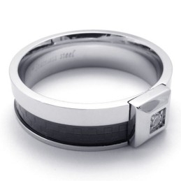 Diamanten Titanium Ring