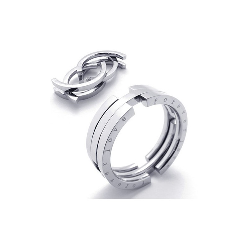 Puzzel Titanium Ring Puzzel Titanium Ring