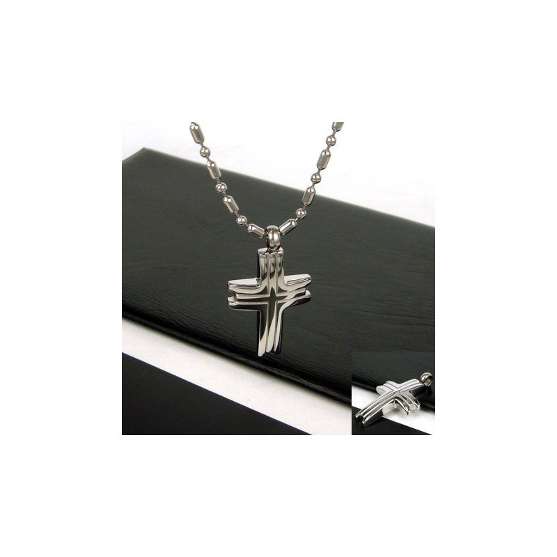 Exclusief Kruis Van Puur Titanium Als Geschenk Voor Mannen