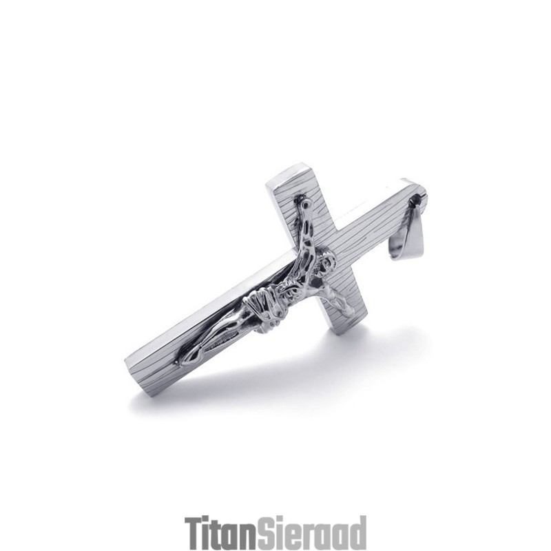 Jezus Titanium Kruis Hanger