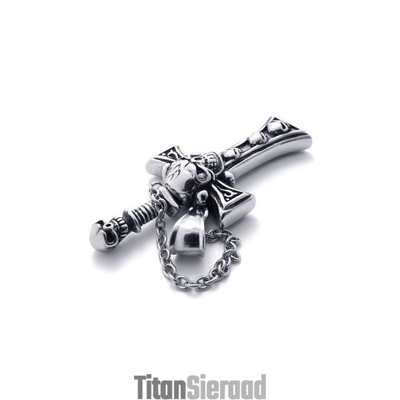 Schedel Dolk Titanium Kruis Hanger