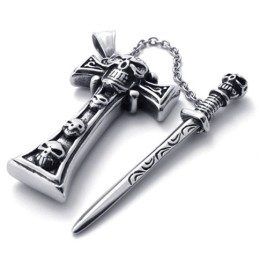 Schedel Dolk Titanium Kruis Hanger