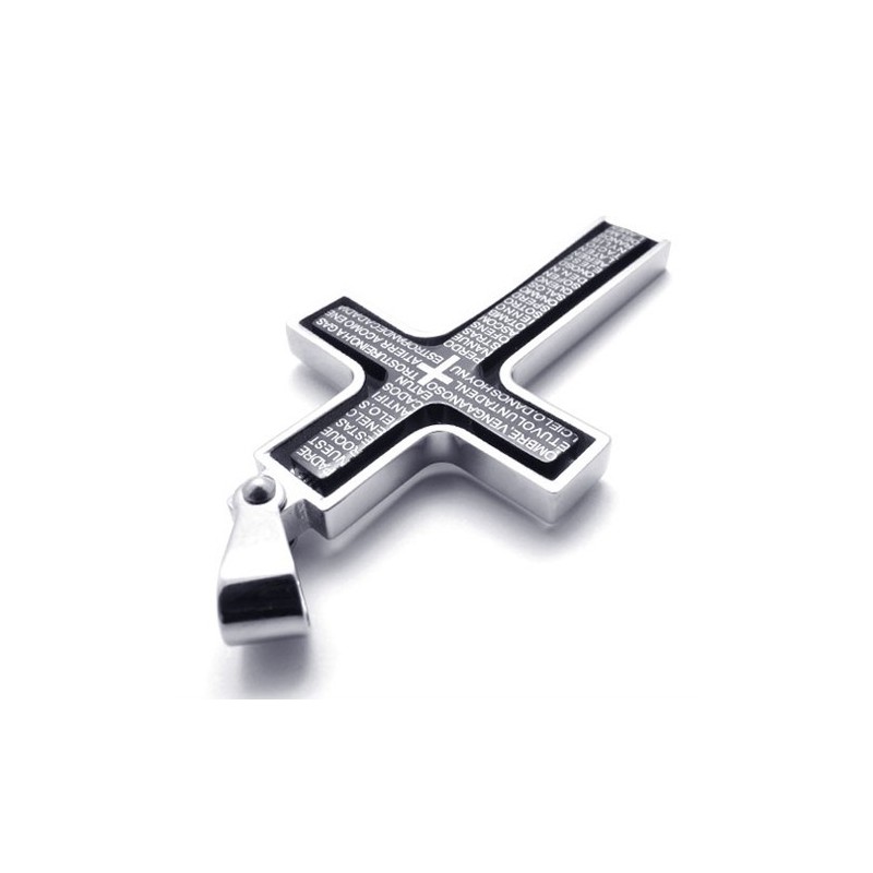 Zwarte Titanium Kruishanger