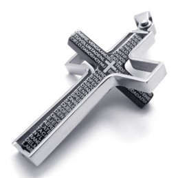 Zwarte Titanium Kruishanger