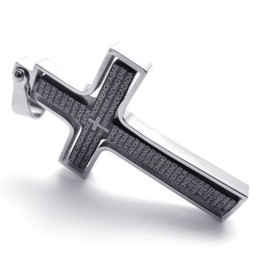 Zwarte Titanium Kruishanger