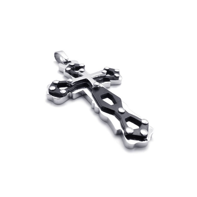 Blauwe Titanium Kruishanger