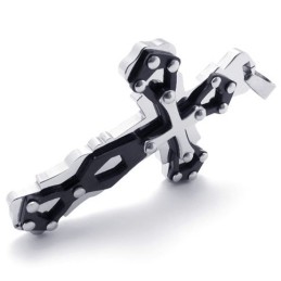 Blauwe Titanium Kruishanger