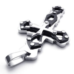 Blauwe Titanium Kruishanger