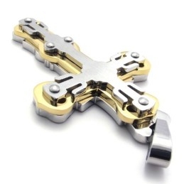 Gouden Titanium Kruishanger