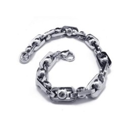 Heren Jongens Charm Zilveren Pure Titanium Ketting Armband