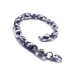 Heren Jongens Charm Zilveren Pure Titanium Ketting Armband