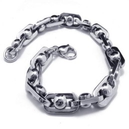 Heren Jongens Charm Zilveren Pure Titanium Ketting Armband