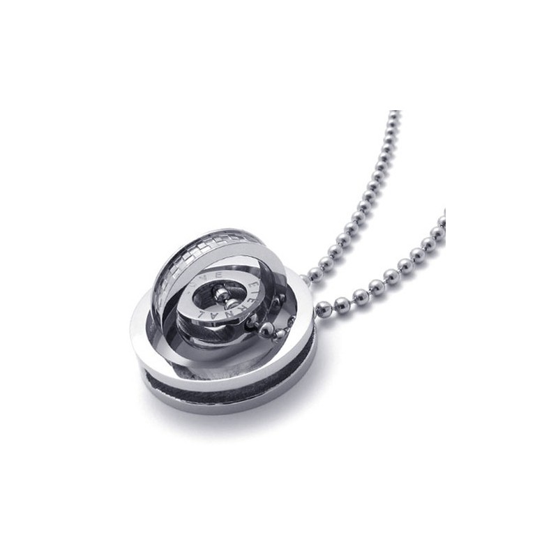 Zilveren Accent Meerdere Ringen Geliefden Titanium Hanger Zilveren Accent Meerdere Ringen Geliefden Titanium Hanger