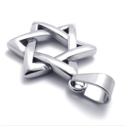 Gelukshexagram Titanium Hanger