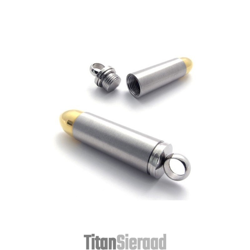 Gouden Accentkogel Titanium Hanger