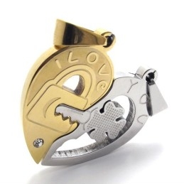 Gouden Accent Lovers Titanium Hanger