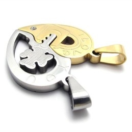 Gouden Accent Lovers Titanium Hanger