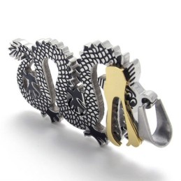 Gouden Accent Draak Titanium Hanger
